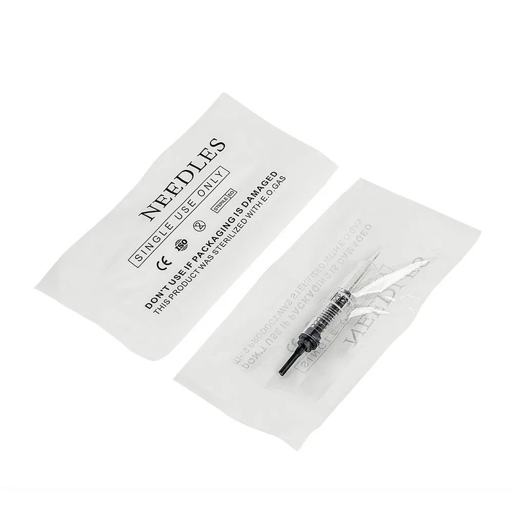 Cheapest 50pcs Black Pearl Three Generation Screw  Full Cast Pin Anesthesia Free Permanent Makeup Disposable Tattoo Needle