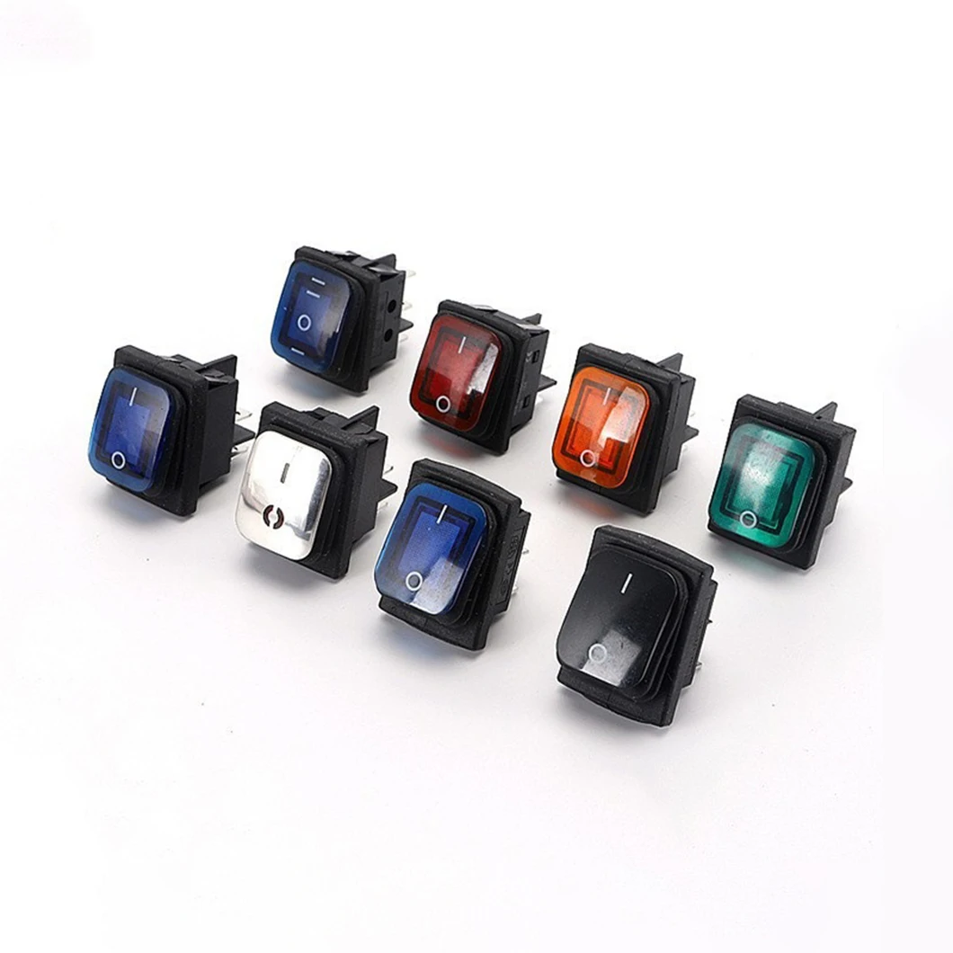 

ABILKEEN 30A250V/16A250V Большой ток Водонепроницаемый кулисный переключатель ВКЛ-ВЫКЛ 2-позиционная кулисная кнопка с 4-контактным разъемом Светодиодный светильник