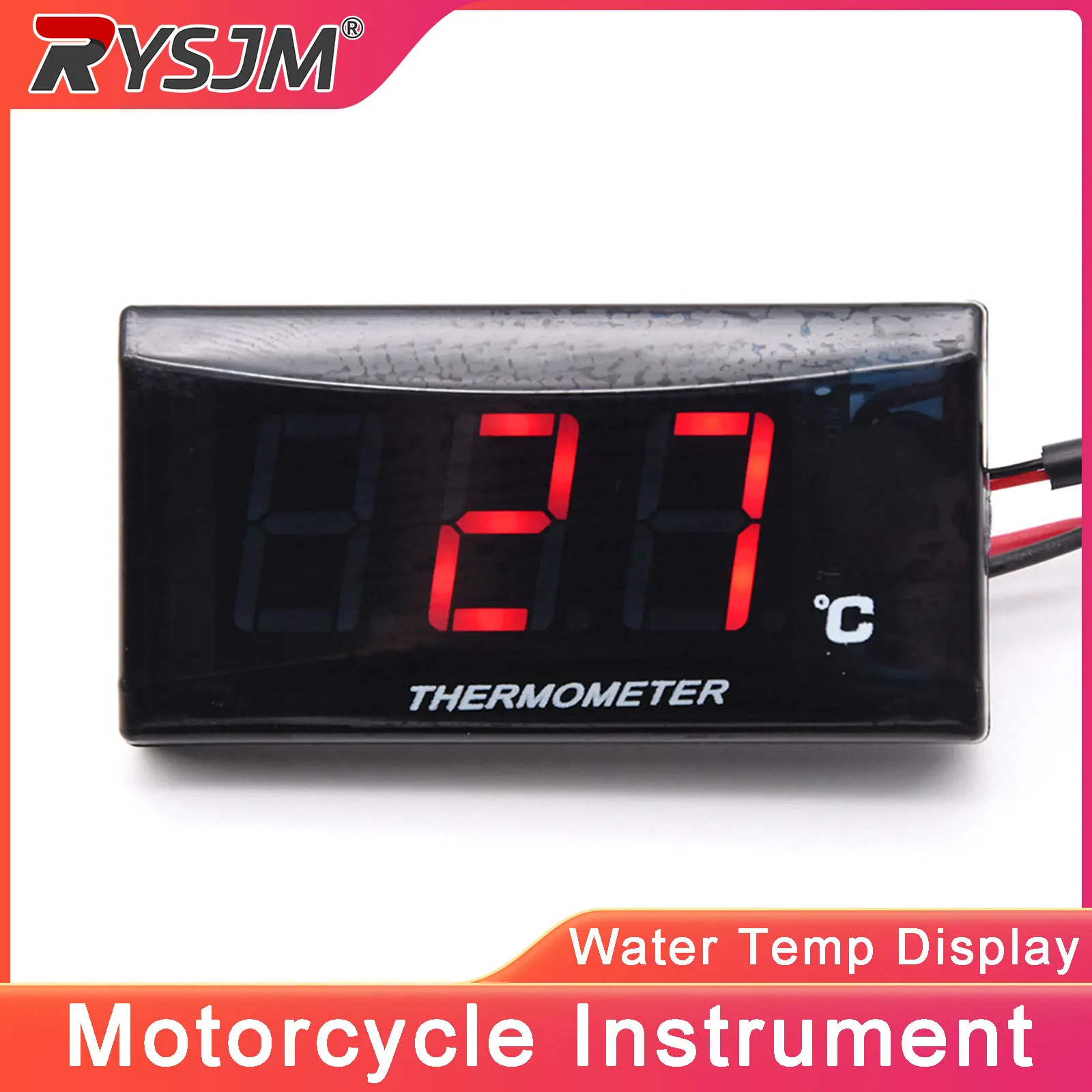  Motorcycle Water Temperature Gauge Meter Digital Meter Water Temp Gauge With Sensor Motorcycle Accessories