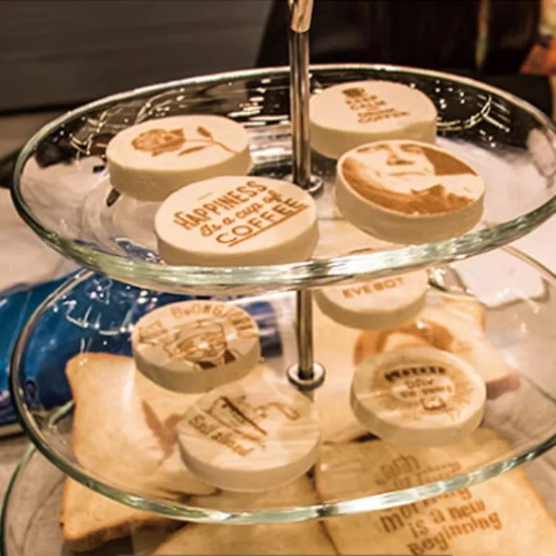 طابعة ملصقات فنية للقهوة الأوتوماتيكية الذكية STLF JW حبر صالحة للأكل عالي الدقة XP600 لشعارات الصور المخصصة لاتيه كابتشينو