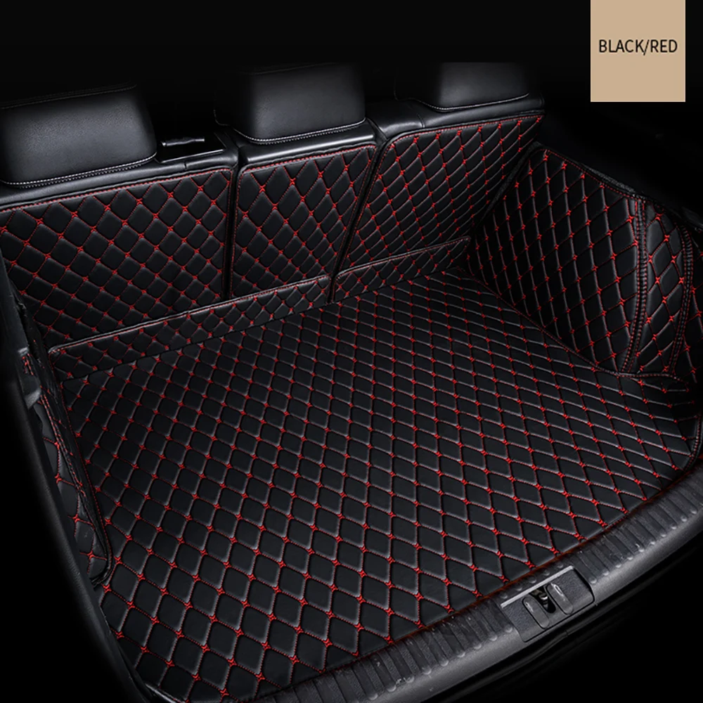 Custom Leather Car Trunk Mat For Honda Accord Euro R CL7 2003 2004 2005 2006 2007 Waterproof Mat Tray Carpet Mud Car Accessories