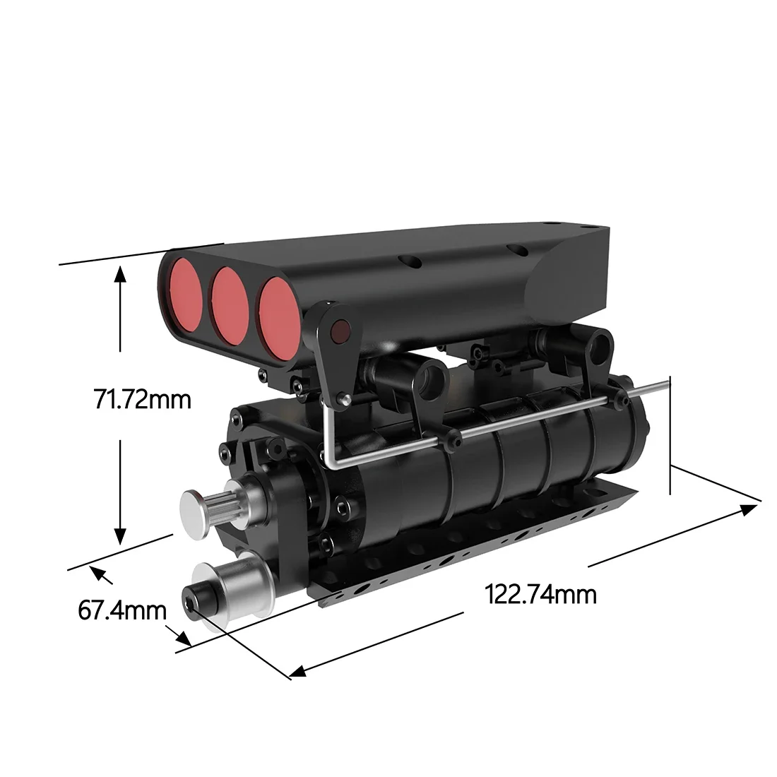 Mechanical Supercharger For TOYAN FS-V800 Engine Model Accessories V8 Methanol Gasoline Engine Universal Supercharger