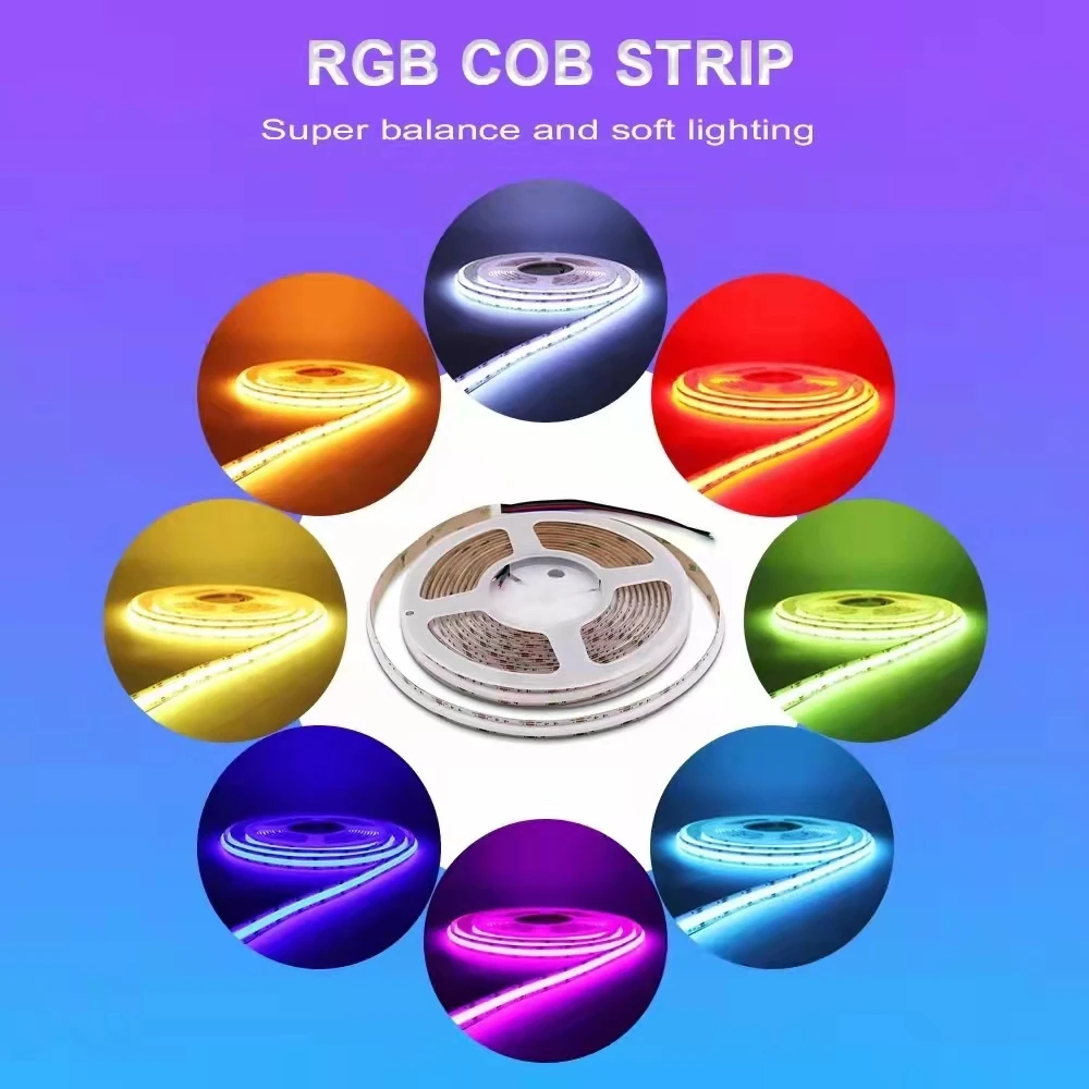 

Бесплатная доставка, новое поступление, Светодиодная лента Cob Rgb, 3 года гарантии, 840 светодиодов/м, 24 В, IP20, неводостойкая