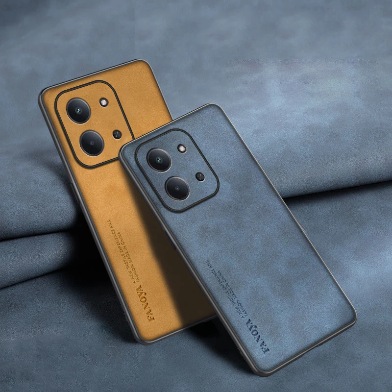 For Xiaomi POCO C85 Skin Feel Shockproof Matte Leather Case Soft Back Cover Funda For Xiaomi POCO C85 Protector чехол
