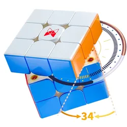 QiYi XMD Tornado V3 M 3x3x3 Maglev Magnetic Magic Cube Professional 3x3 Speed Puzzle 3×3 Children's Toy Cubo Magico Gift