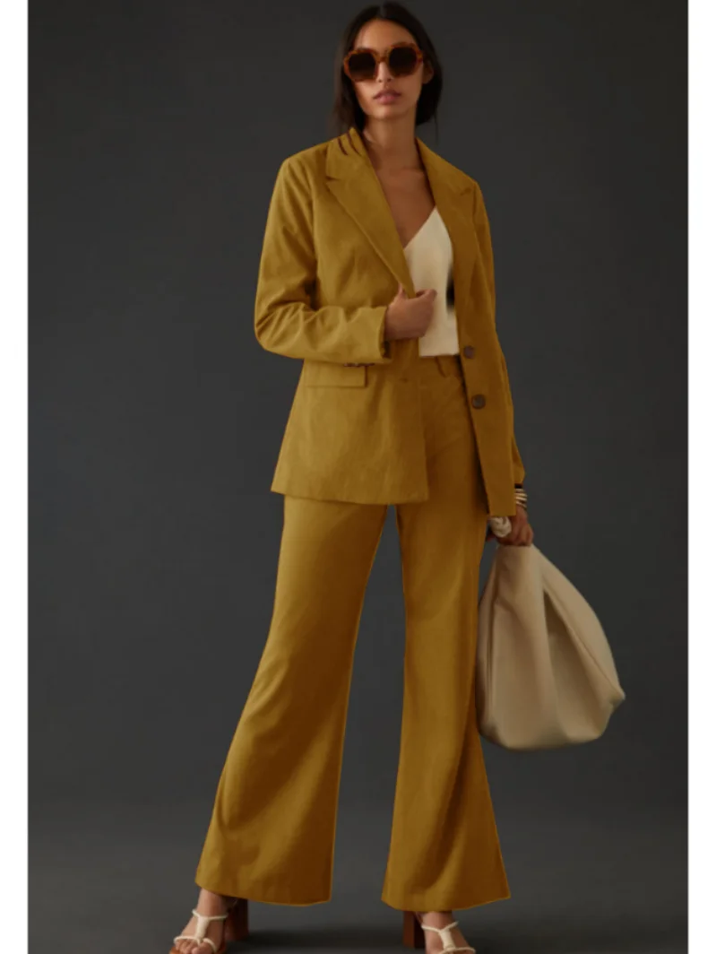 

Women's Suede 2-piece Suede Elegant Casual Commuting Suit Autumn and Winter Best-Selling Style New in Matching Groups