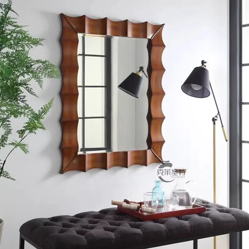 Portable Mirror Wall Art Aesthetic Mirrors House Decor Korean Interior Vintage Light Bathroom Large Full Body Tabletop Floor Big