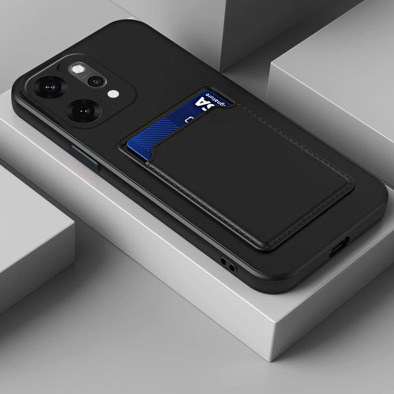 حافظة من السيليكون الناعم لهاتف OPPO Reno 14 Pro 5G 14F Holde محفظة بطاقة غطاء الهاتف لـ OPPO Reno 14 Pro 14F 5G