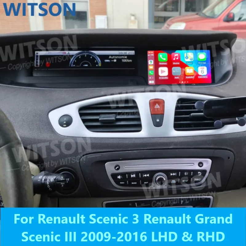 Android Auto Car Multimedia System For Renault Scenic 3 Grand Scénic III Car Multimedia Vehicle Radio Navigation Audio Carplay