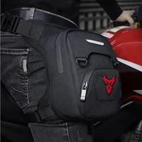 Bolsa de cintura baja para motocicleta, cinturón para muslo, cadera, impermeable, táctica, de viaje, ajustable, riñonera para hombre