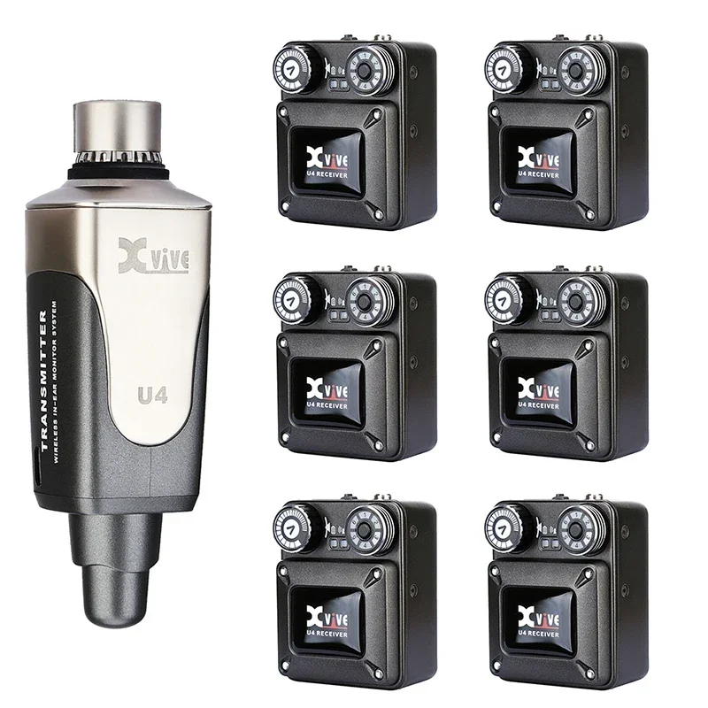 

U4 wireless earphone monitoring system stage performance director rehearsal in-ear transmitter receiver