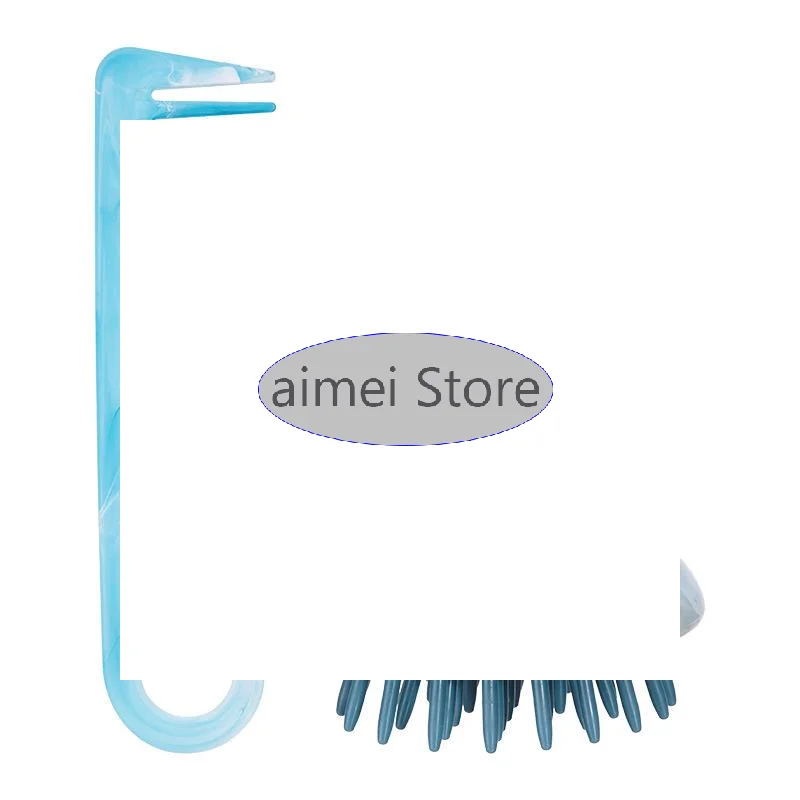 

2 шт., набор расчесок для волос с широкими зубцами, массажный крючок для кожи головы, расческа с щеткой для мытья волос, шампунь для ванны, салон, инструменты для чистки