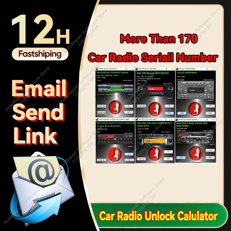 Calulateur d'autoradio Code de déverrouillage d'autoradio Code de calulateur en Eeprom pour Alfa pour BECKER pour Honda pour Nissan pour BMW... ectez de nombreuses voitures