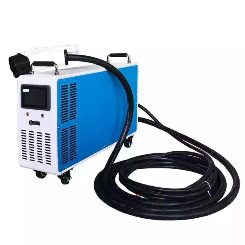 المحمولة 7kw 20kw 30kw 40kw تيار مستمر شاحن سريع محطة شحن EV للسيارات الكهربائية CCS2 وحدات شحن على الطريق