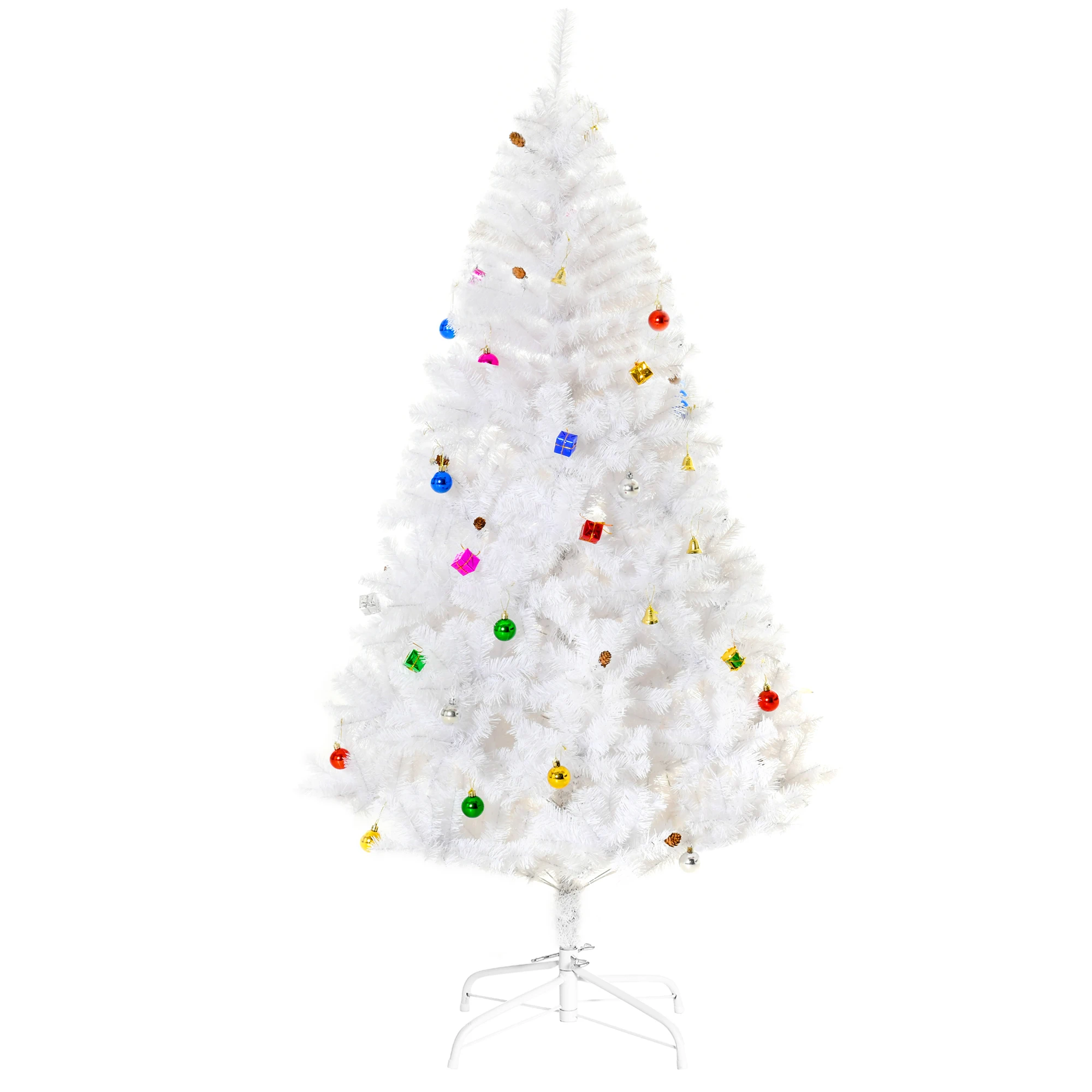Homcom Kerstboom Kunstmatige Decoraties Inclusief 150/180 cm Groen