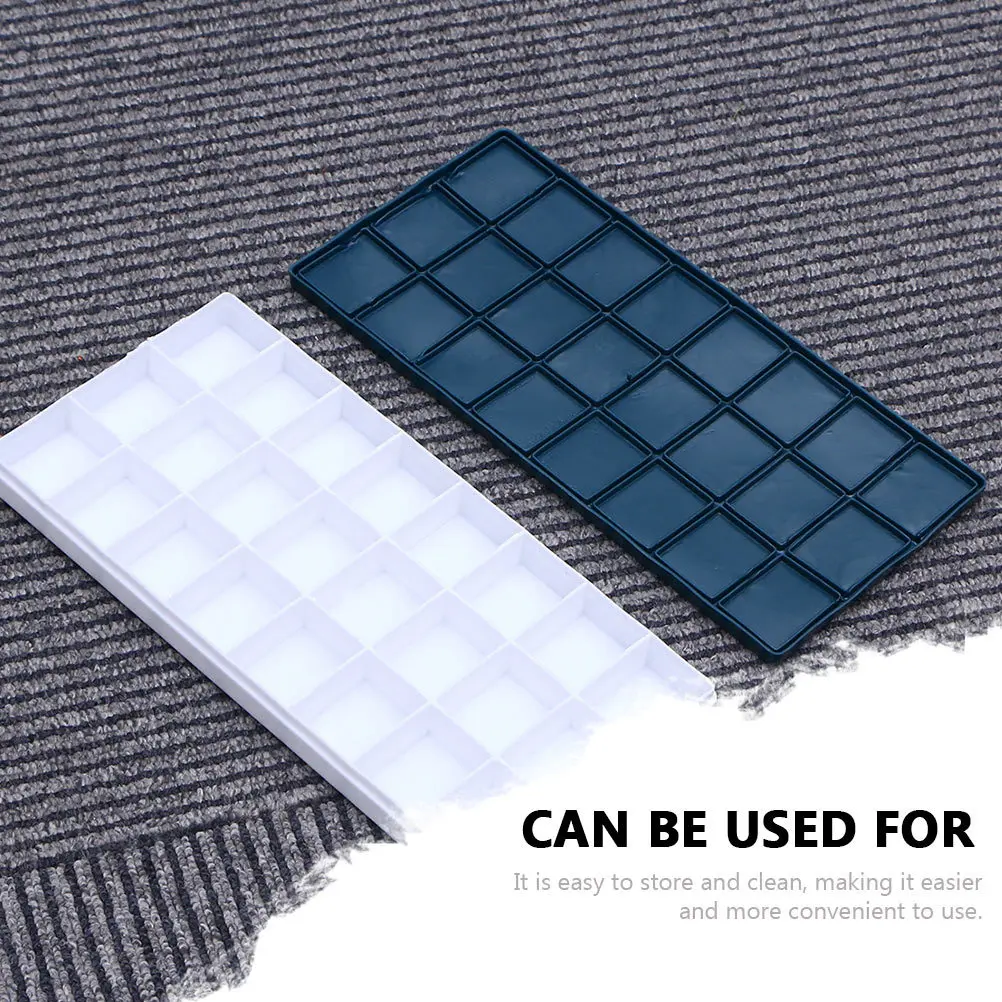 2 قطعة صندوق الطلاء المحمولة سميكة البلاستيك المائية حاوية الصباغ سعة كبيرة حامل الغواش تخزين الطلاء الزيتي الاكريليك