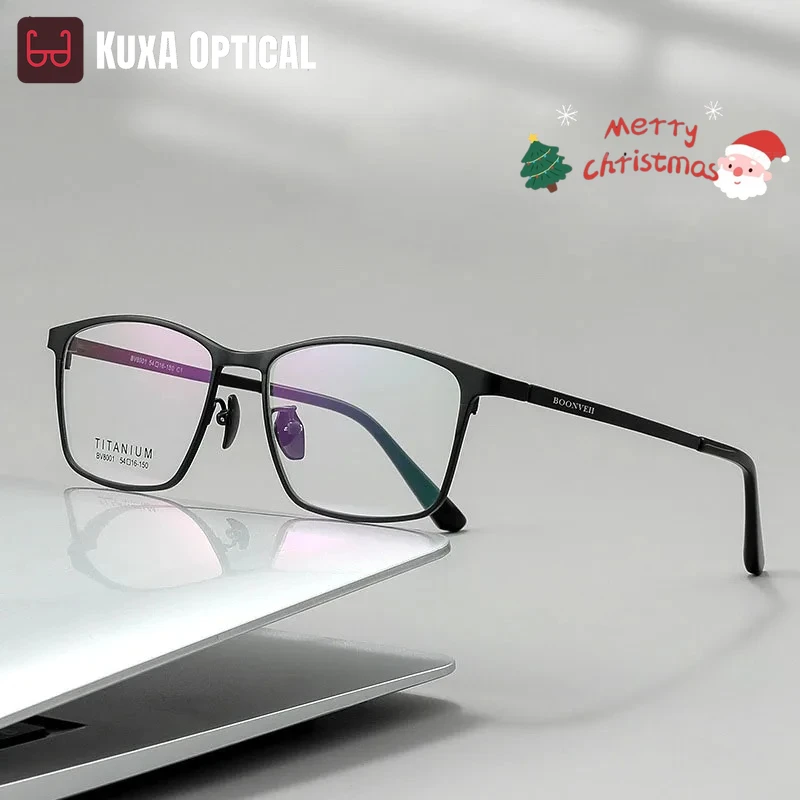 

KUXA очки из чистого титана, высококачественные оптические очки по рецепту, близорукость, Oculos, дальнозоркость, считыватель, сверхлегкие прогрессивные Gafas
