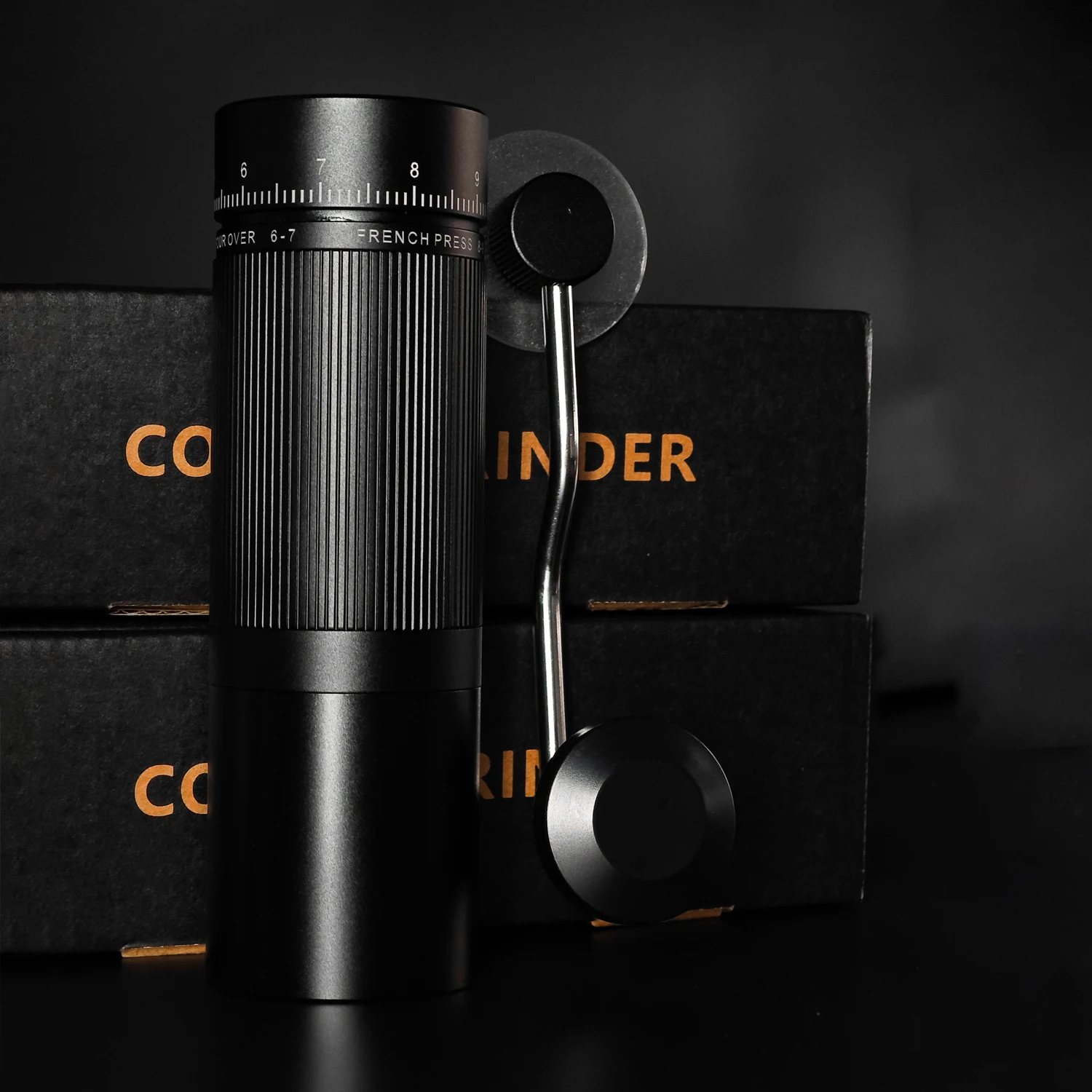 

OANKR Manual Coffee Grinder Stainless Steel 7 Core External Adjustment Espresso Grinders Coffeeware Kitchen Barista Accessories