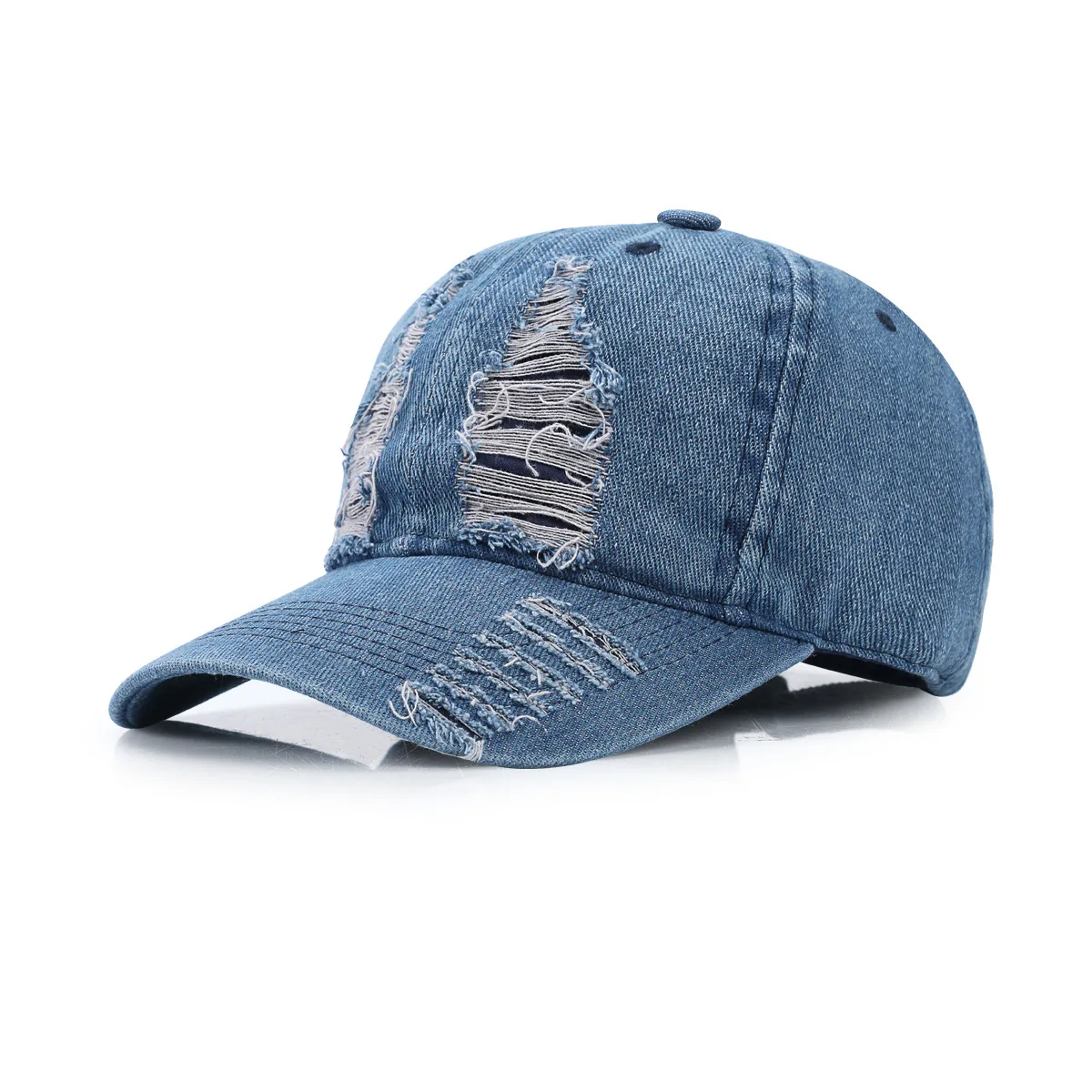 Unisex Sport Baseball Cap for Women Men Retro Wash Water Jeans Sun Hat Cotton Handfeeling Streetwear Hip Hop Denim Summer Hat