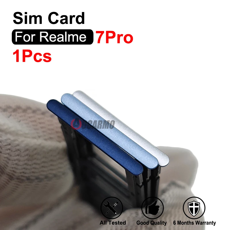 Carte SIM pour Realme 7Pro, support d'escalier MicroSD, pièces de rechange CharacterSlot