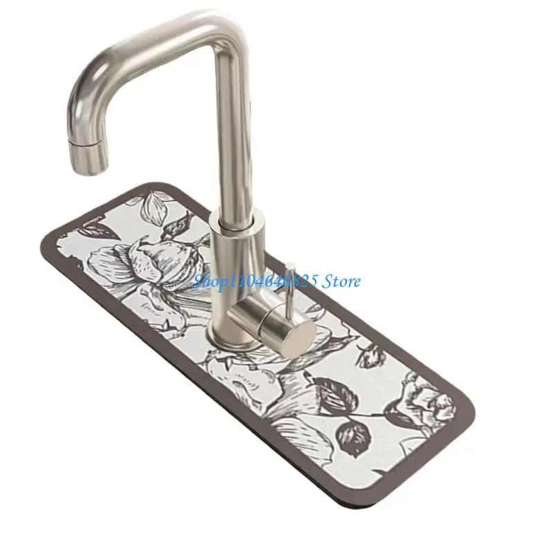 

（1 Pack）Draining Mat for Kitchen, Catcher Countertop Absorbent Sink Protectors, for Bathroom & Kitchen