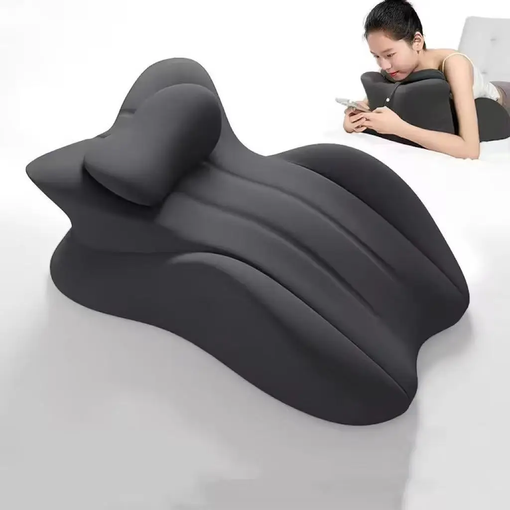 

Memory Foam Prone Sleeping Pillow for Bed-Ergonomic Waist Support Cervical Traction Cushion Multi-Functional Couples Pillow