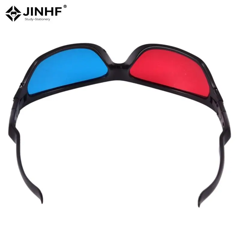 5pcs Black Frame Universal 3D Plastic Glasses/Oculos/Red Blue Cyan 3D Glass Anaglyph 3D Movie Game DVD Vision/cinema