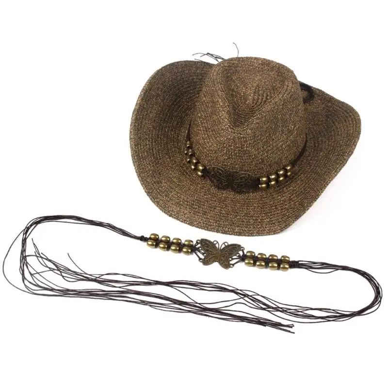 

652F декор в виде бабочки, ремешок для шляпы, ремешок для шляпы, украшение для одежды, крутой аксессуар