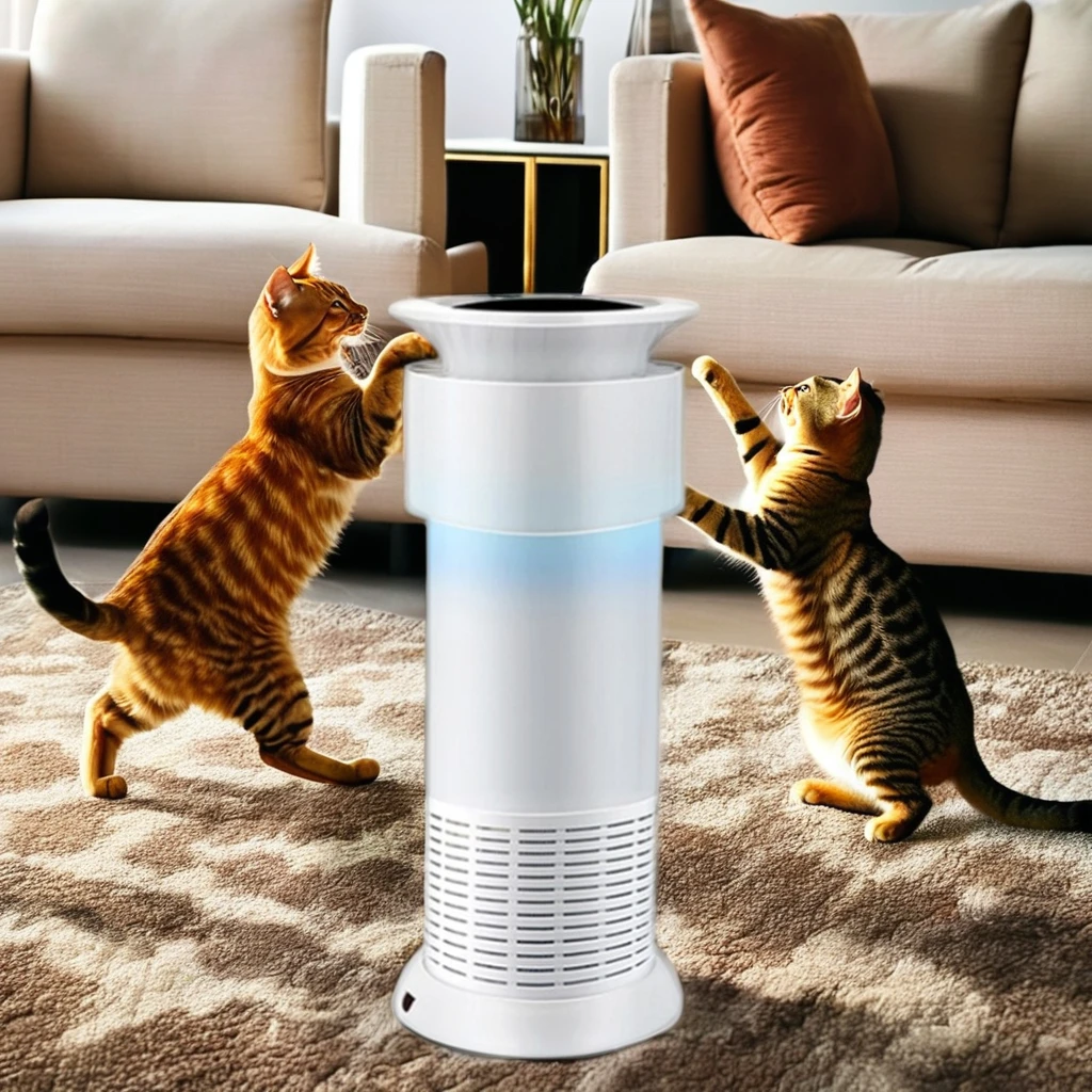 Portable HEPA Filter Air Purifier Aromatherapy Plug-In Negative Ion Freshener for House hold Hotel Use Effective Smoke Pet Odor