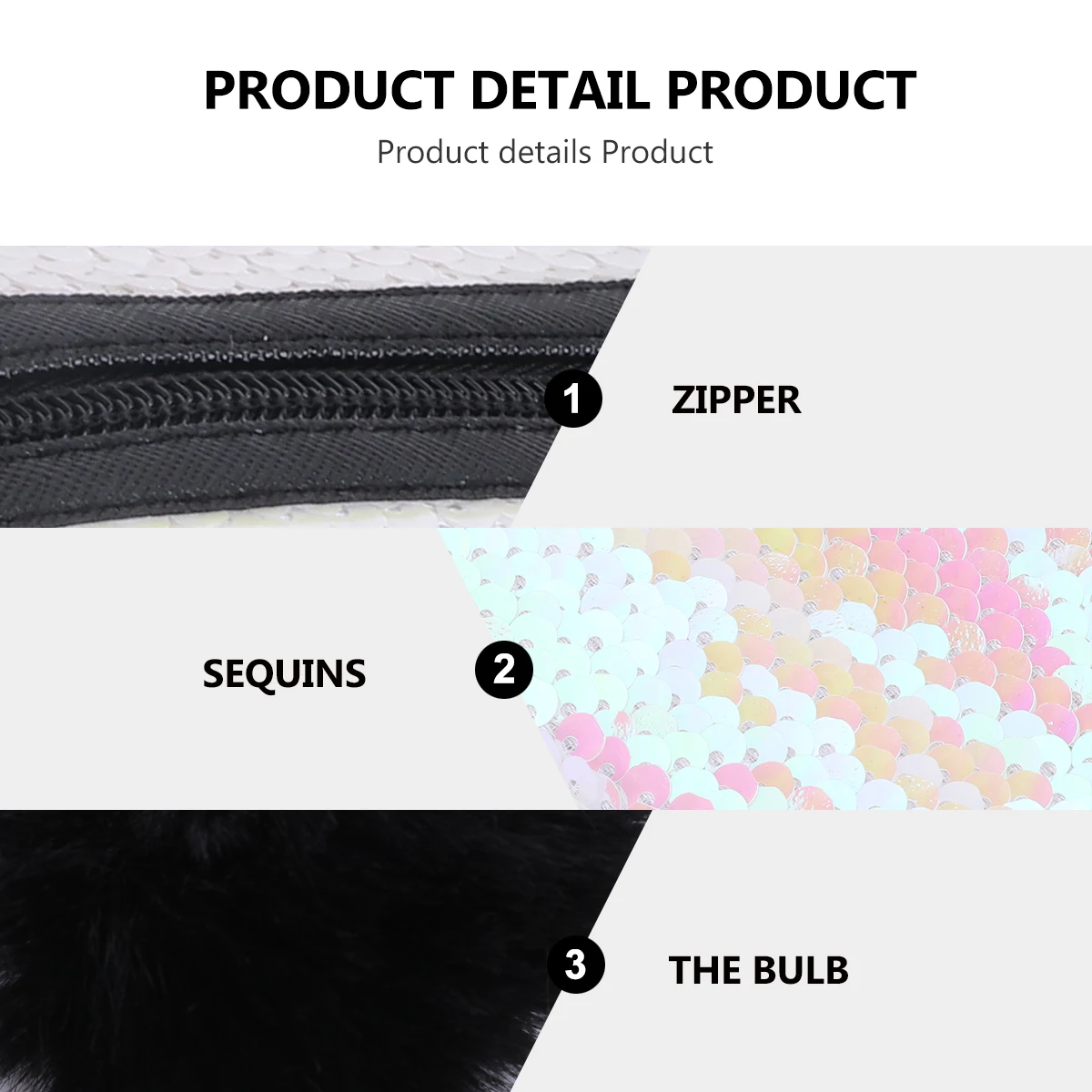 1Pcs Glitter Pencil Pouch Sturdy Design Dustproof Storage Multifunctional Bag Sequin Pencil Pouch