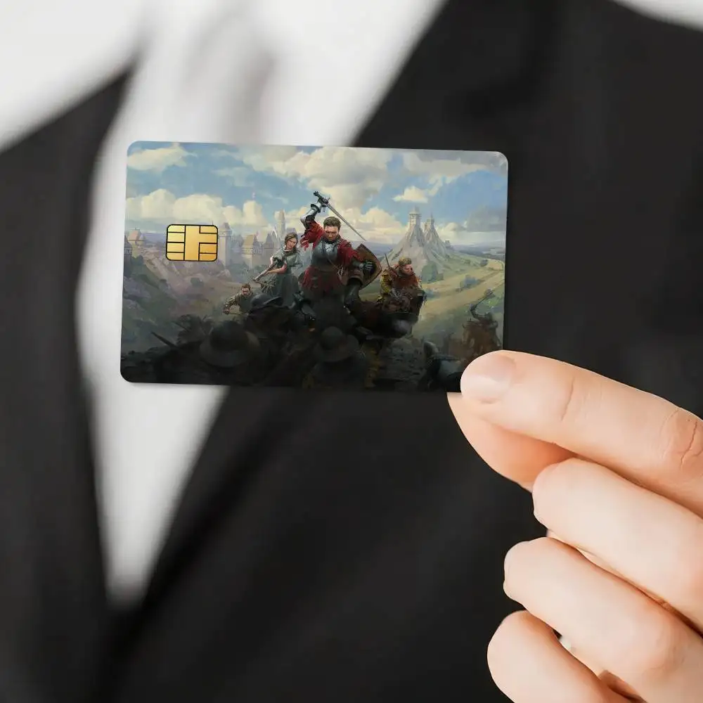 ملصق ملصق لبطاقة الائتمان من Game Kingdom Come Deliverance 2 للوصول إلى البنك، غطاء طبقة حماية، هدية مفاجئة