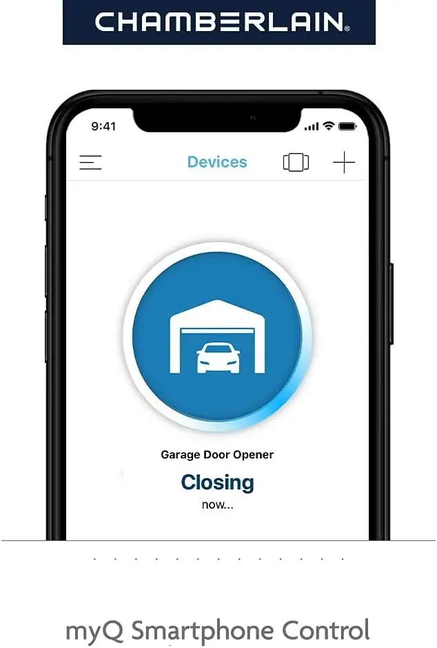 FAST SHIPPING.C2405 MYQ Smart Garage Door Opener, Chain Drive, 1/2-HP Motor, Dual Light - Quantity 1