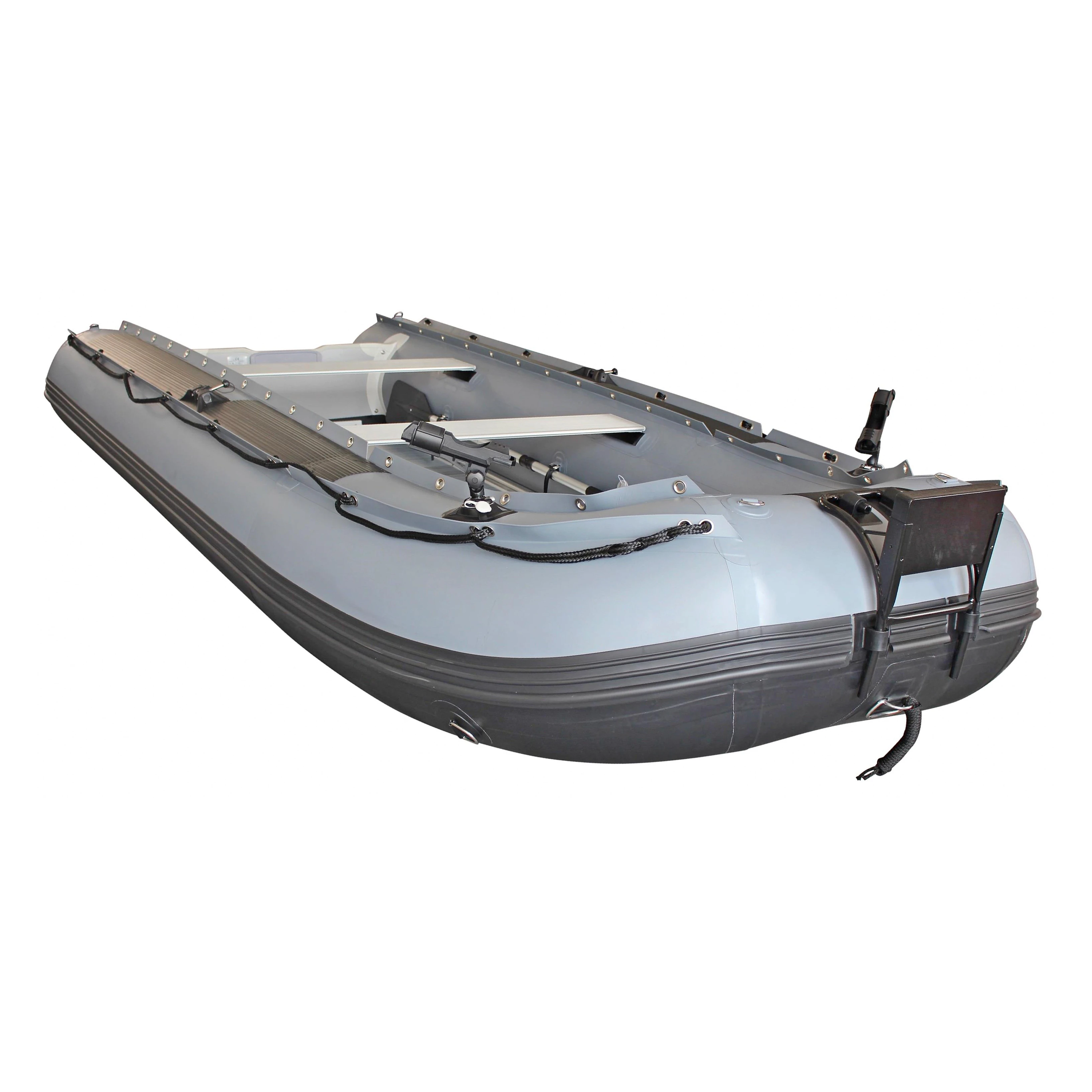 3m-4.8m Rescue Inflatable Sport Yacht Boat Stable & Folding PVC 6 Persons Capacity for Lake River & Offshore Sea Use