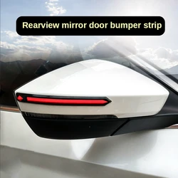 Automotive Exterior Accessories for Car Door Anti-collision Protective Strip ABS Rearview Mirror Anti-scratch Glue Sticker