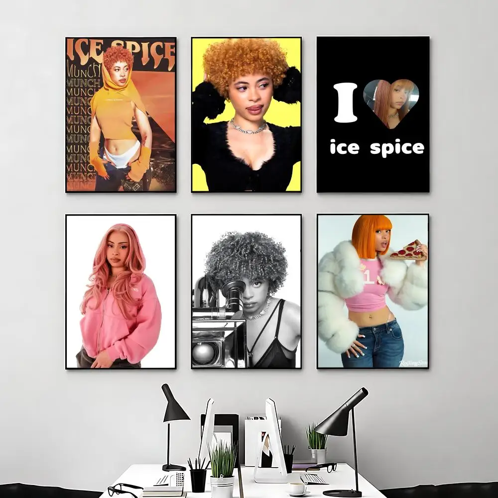 Rapper IIce Spiceing Poster Posters Anime Room Decor Decoration Movie Backpack Wall Interior Music Wall Art