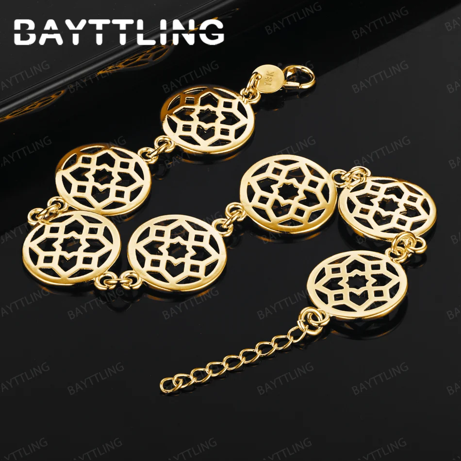 

8 Inch 925 Sterling Silver Classic Round Hollow Bracelet Women Jewelry Simple Gift Accessories Fashion Party