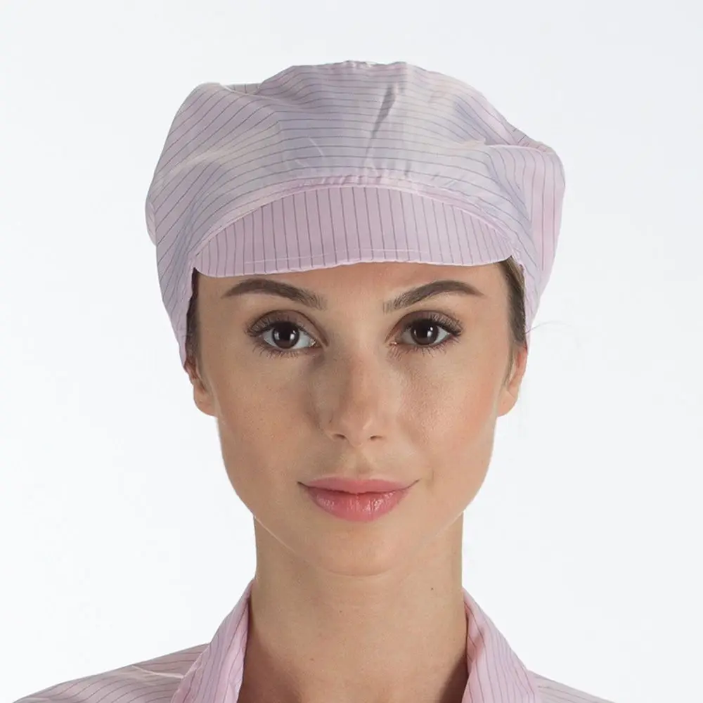 클린룸 워크샵 정전기 방지 헬멧 방진 모자 먼지 캡 캡 비니