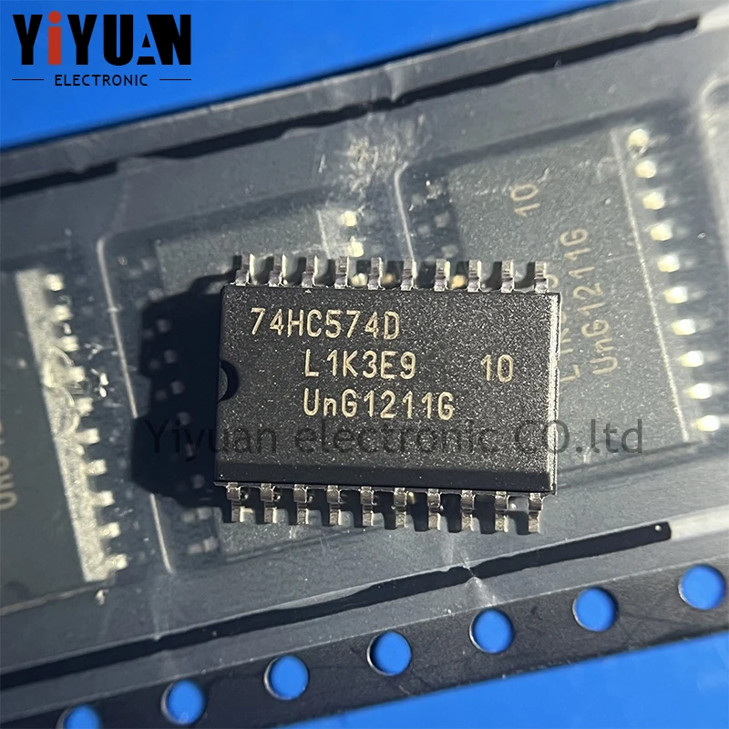 

10PCS NEW 74HC574D SOIC-20-300mil Eight way rising edge D-type trigger