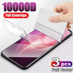3 STKS 9D Hydrogel Film Voor Xiaomi Redmi 4X5 Plus 5A 6A 7A 8A 9A 9C Note 6 7 8 8T 9 9S Pro Max K20 K30 Pro Scherm Beschermende Film