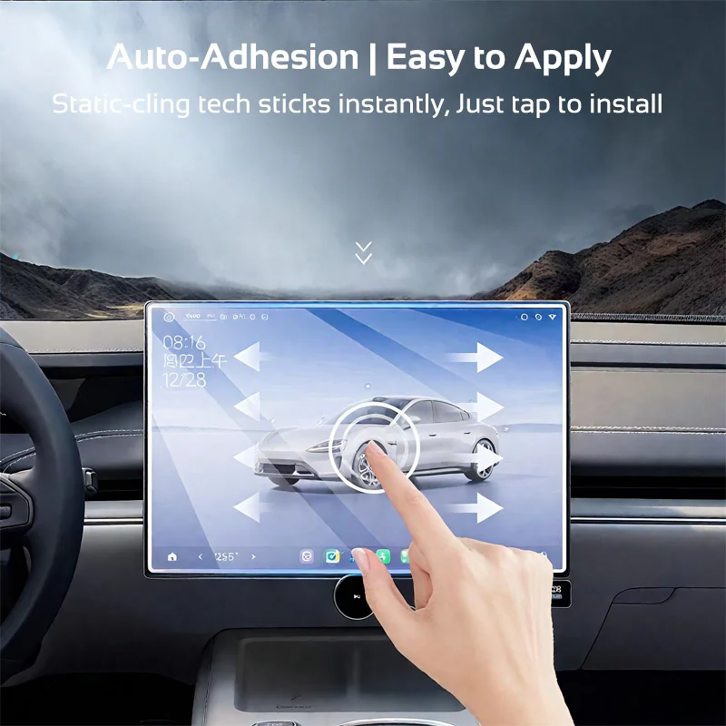 for Tesla Model 3 Highland 2024-2026 Y Juniper HD Tempered Glass Film Screen Protector Navigation Protective Cover Accessories image 6