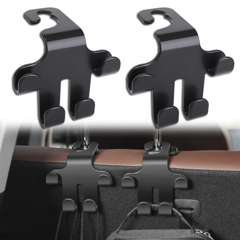 Multifunction Car Hook For Seat Backrest Universal Car Seat Headrest Hook Storage Hanger Hidden Hooks For Bags Clothes Coats