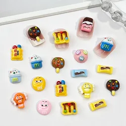 30pcs Resin Nail Art Accessories Colorful Chocolate Candy Flat back Nail Art Decor DIY Scrapbook Jewellery Accessories Crafts