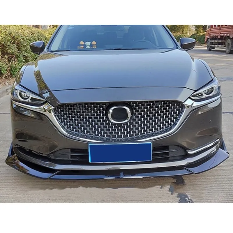 Front Bumper Lip For Mazda 6 Atenza 2021- Upgrade 3pcs Style Front Lip Spoiler Wing Car Auto Parts