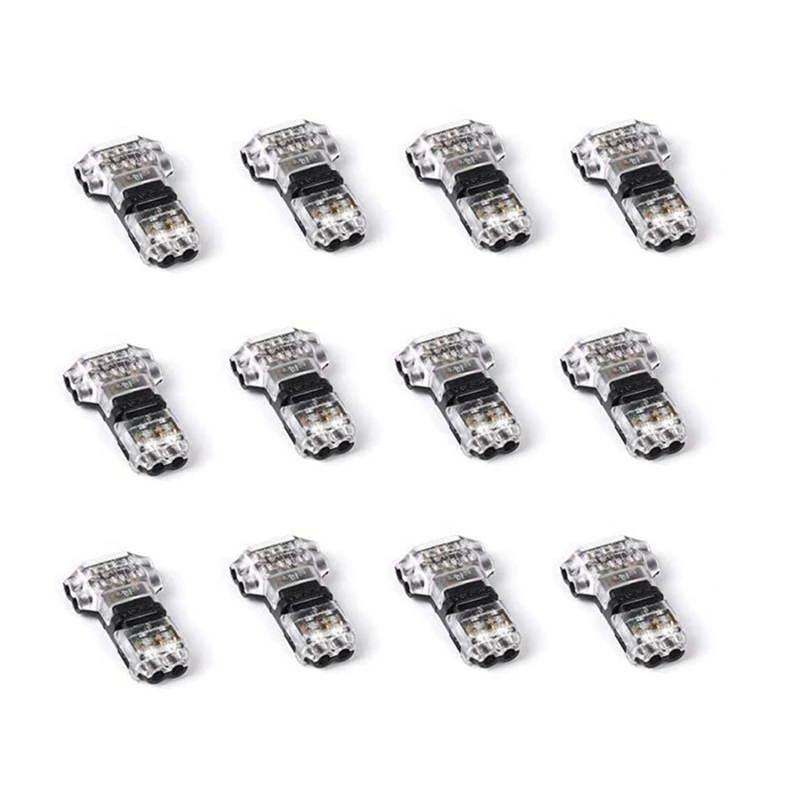 Wire Connectors - Low Voltage T Tap Wire Connector, 3 Way Wire Connector, T Type 2 Pin Solderless Fits 24-20 AWG