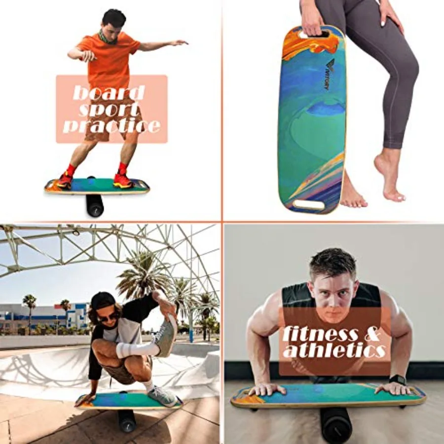 مدرب لوحة التوازن VIVITORY مع لوحة دوارة للمقبض يتميز سدادات قابلة للتعديل لتعزيز الاستقرار يقدم 3 مسافة #5