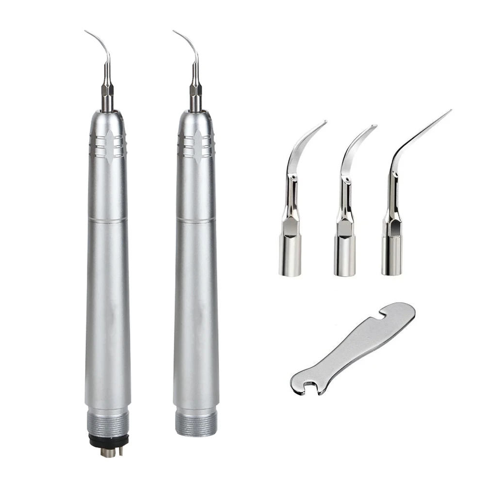 

2Holes/4 Holes Dental Ultrasonic Air Scaler Handpiece 3 Tips Air Scaling Polishing Tools Teeth Whitening Cleaner