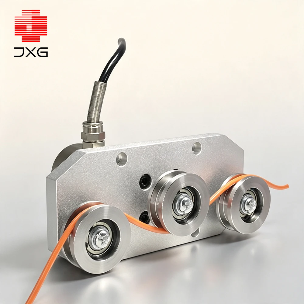 20N Three Pulley Cable Tension Sensor Metal Wire Rope Load Cell Yarn Pull Force Sensor for Measuring Weight
