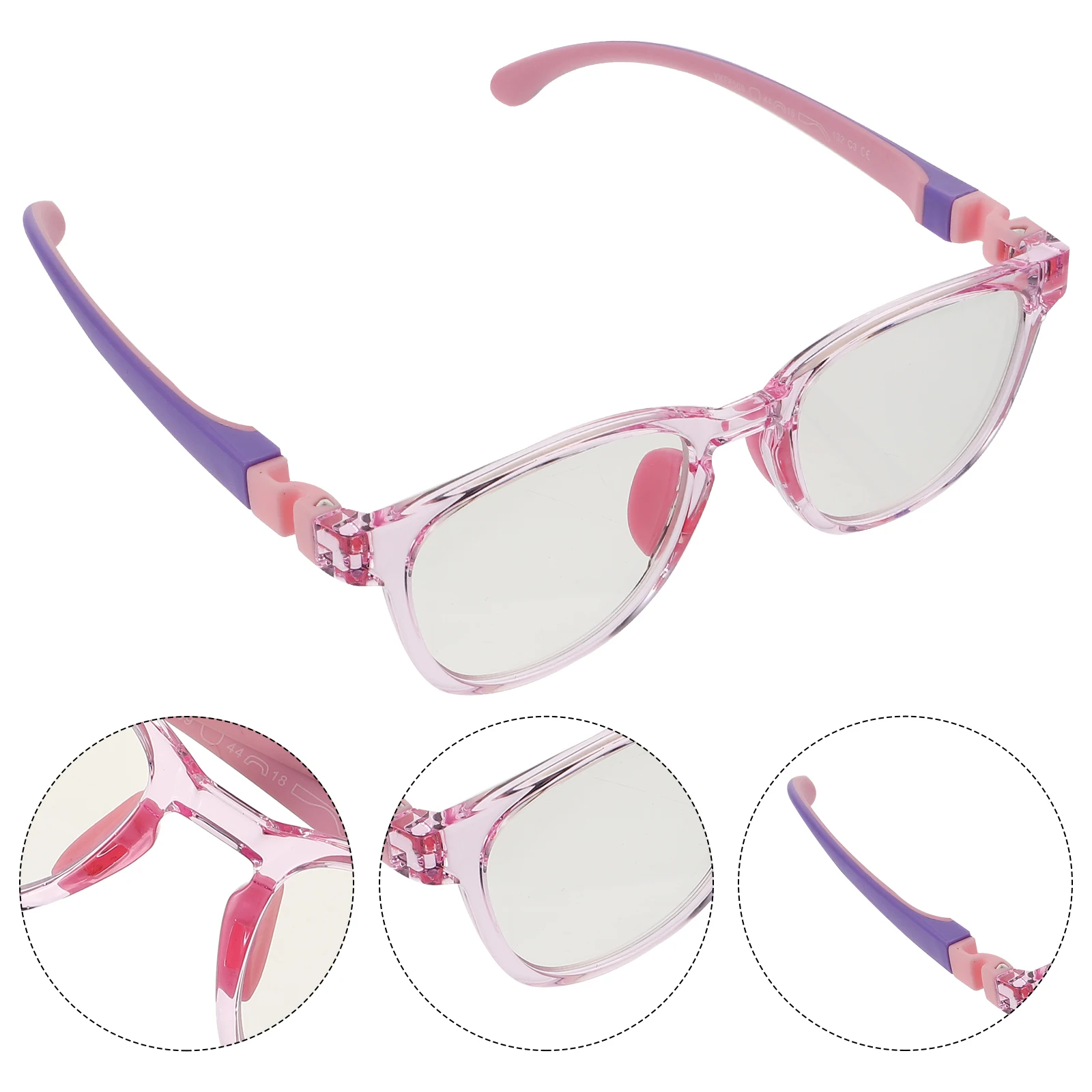 

Kids Anti-Blue Light Glasses Foldable UV Blocking Computer Eyeglasses Lightweight Protective Eyewear for Children Tr Portable