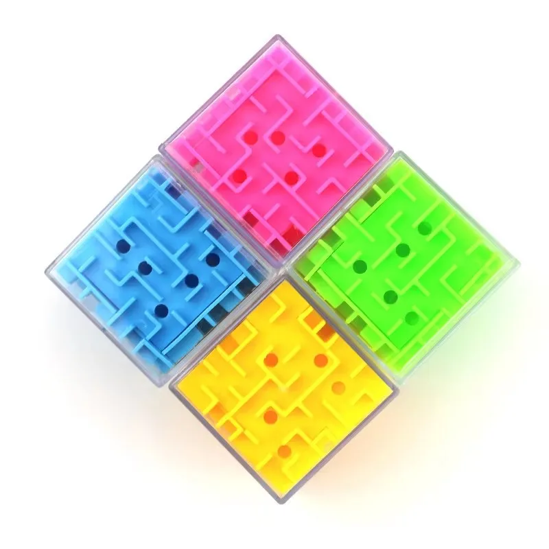 TOBEFU Labirinto 3D Cubo Magico Trasparente Puzzle a Sei Facce Cubo di Velocità Rolling Ball Gioco Cubos Labirinto Giocattoli per I Bambini Educativi