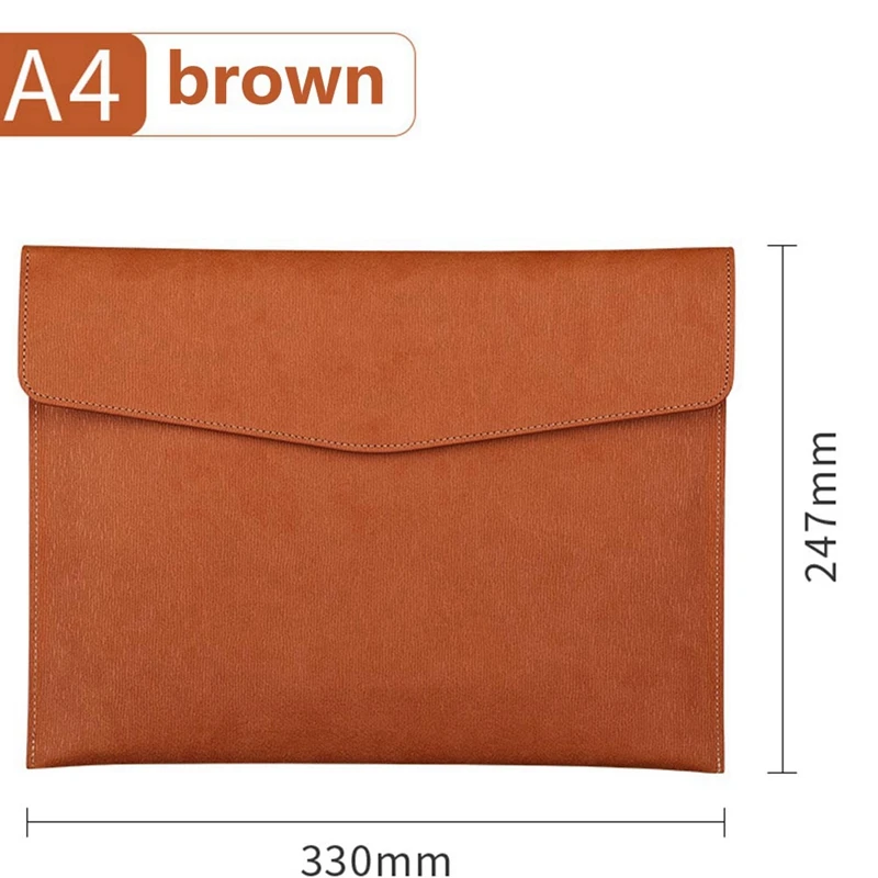 2 Stuk Map Opbergtas Conferentie Kantoor Informatie Opbergtas A4 Leder